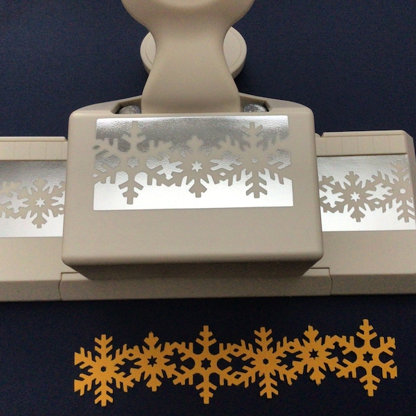 MARTHA STEWART Christmas Snowflake Large Double edge Border Card Craft Punch