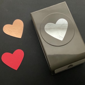 Stampin Up grande amor coração dia dos namorados perfurador de cartão artesanal com chave