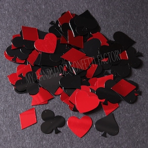 La carte de jeu de casino de poker 14 g convient aux confettis de table