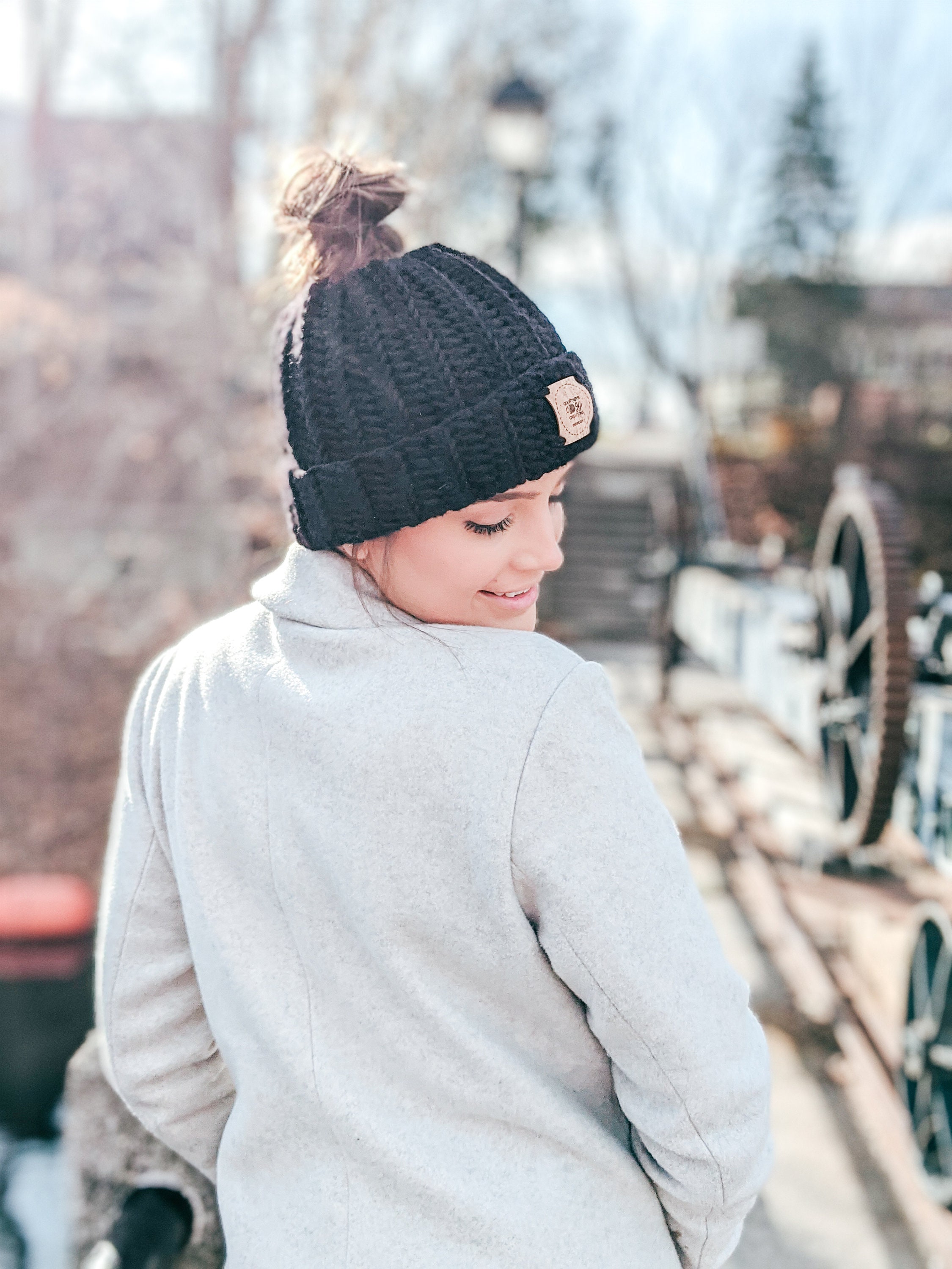 samuji chunky beanie black