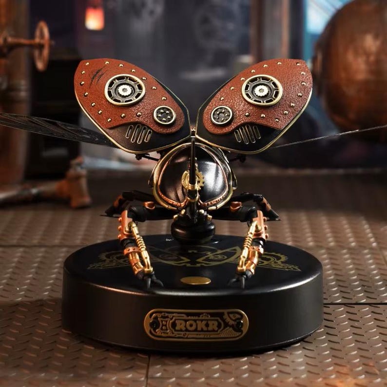 DIY Steampunk Mechanical Beetle Model Kit | Metal Insect to Build ...