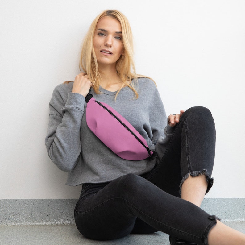 Custom Fanny Pack by Fanny Pax Adjustable Fanny Pack by Fanny Pax Custom Fanny Pack by Fanny Pax Women\u2019s Solid Pink Waist Bag