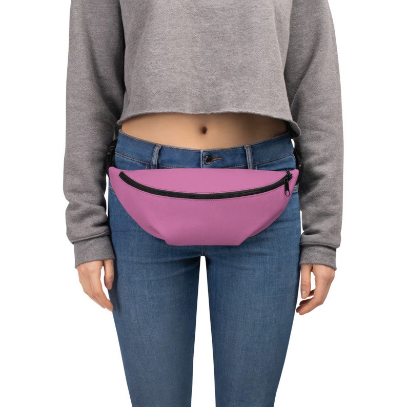 Custom Fanny Pack by Fanny Pax Adjustable Fanny Pack by Fanny Pax Custom Fanny Pack by Fanny Pax Women\u2019s Solid Pink Waist Bag