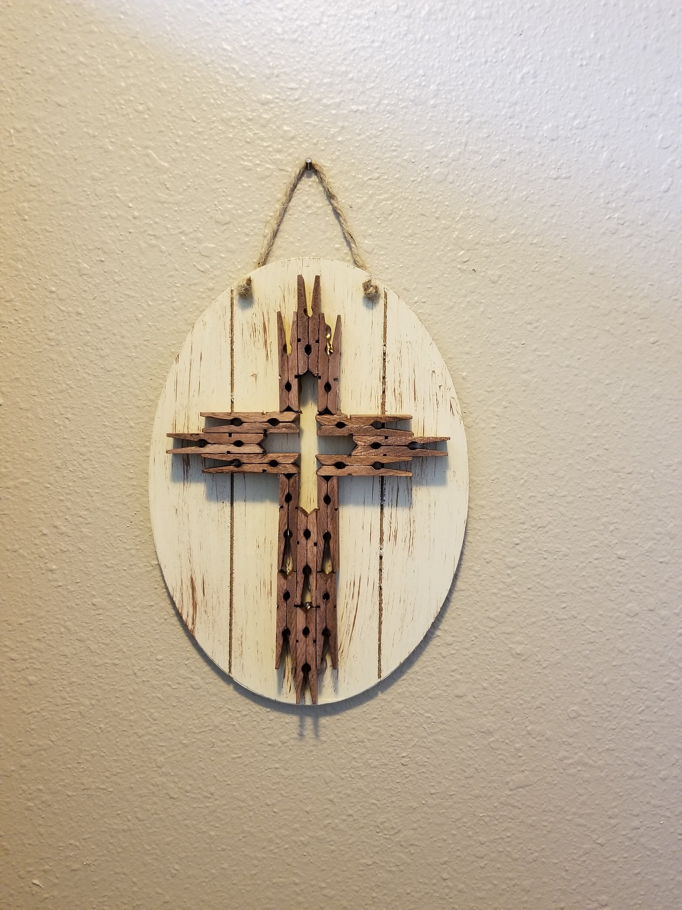 Clothespin Cross Wall Hanging - Etsy Clothespin Cross Wall Hanging - Etsy