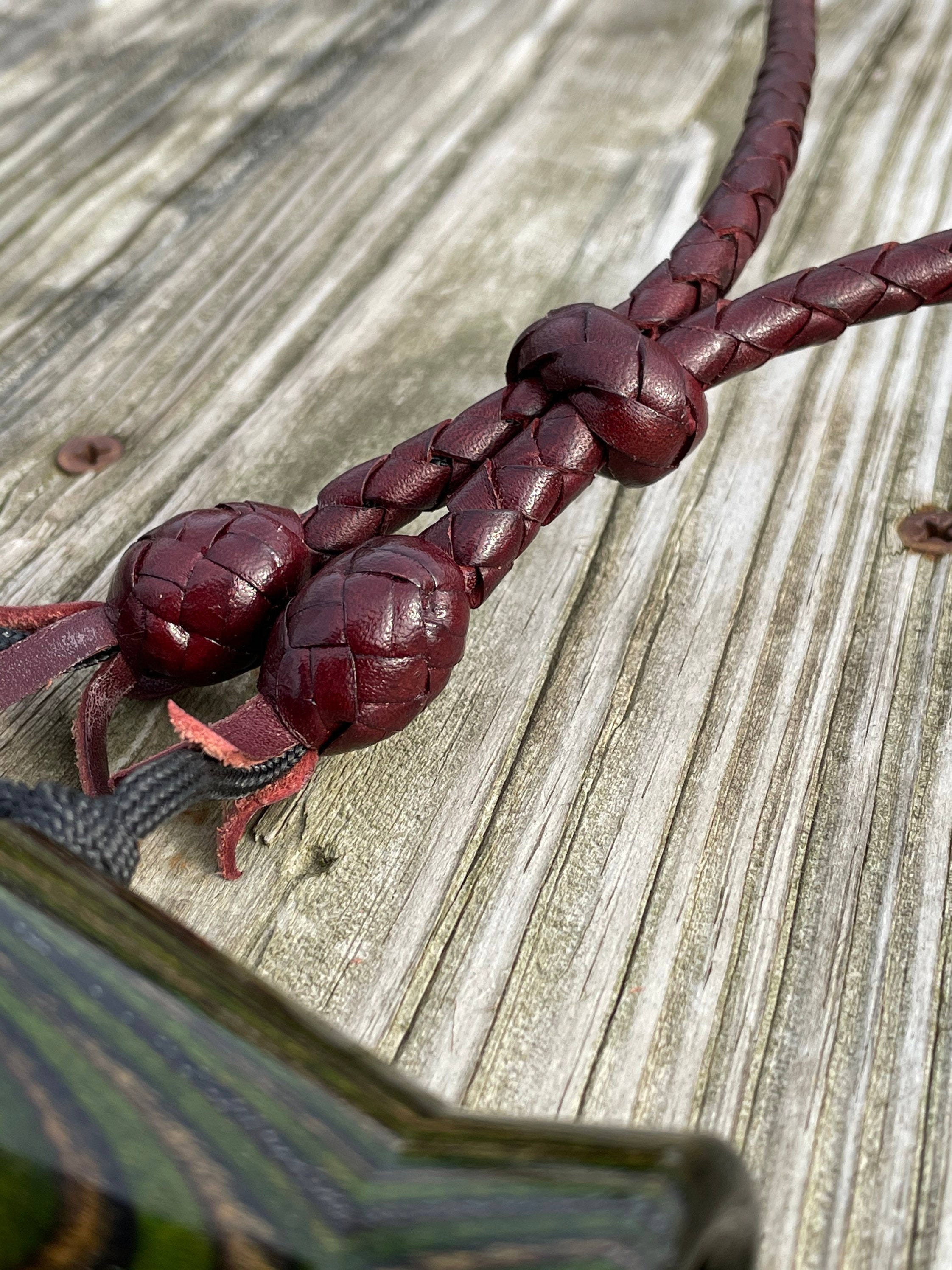 Duck Goose Call Lanyard Braided Leather 2 Leads Etsy