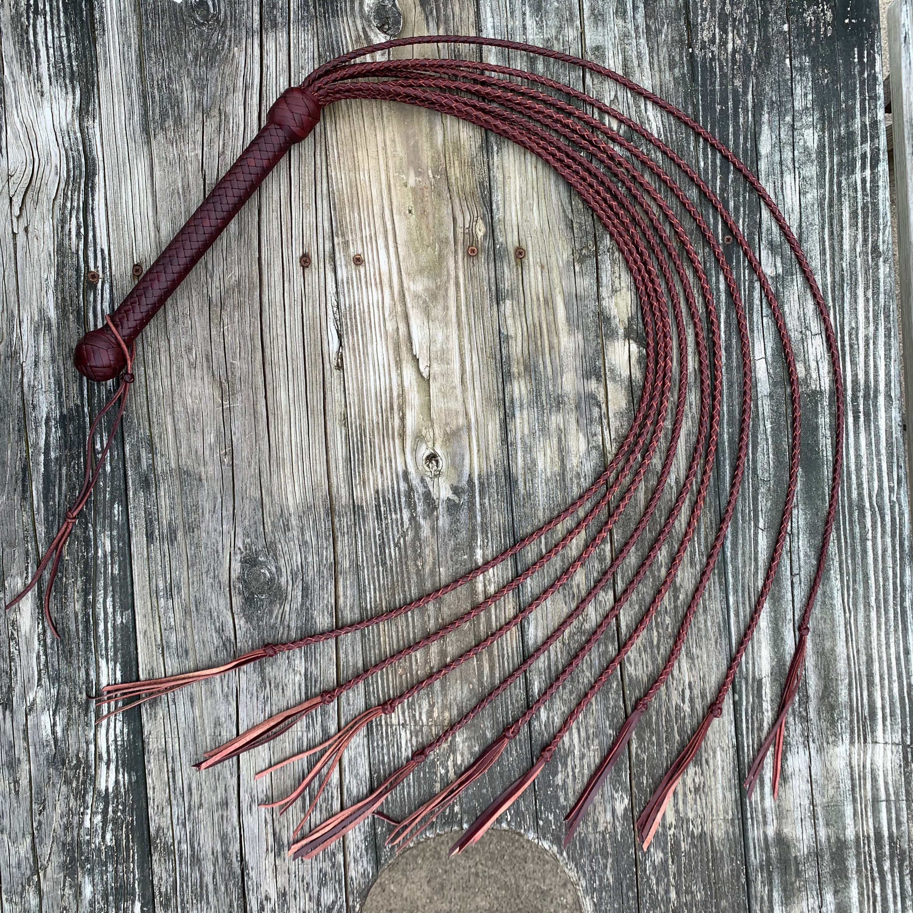 Cat O’ Nine Tails Leather Whip - Made in USA - Etsy