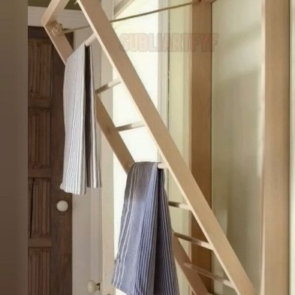 Wall Mounted Drying Rack - Etsy