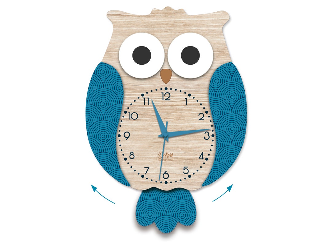 Orologio da parete Tartaruga - Accessori in legno per la cameretta - Dida