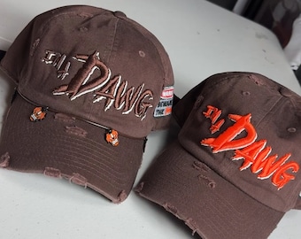 Custom 3D Embroidered I'm A Dawg Cleveland Browns Dad Hat
