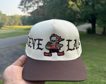 Custom Cleveland Elf Skeleton Hat 5 Panel