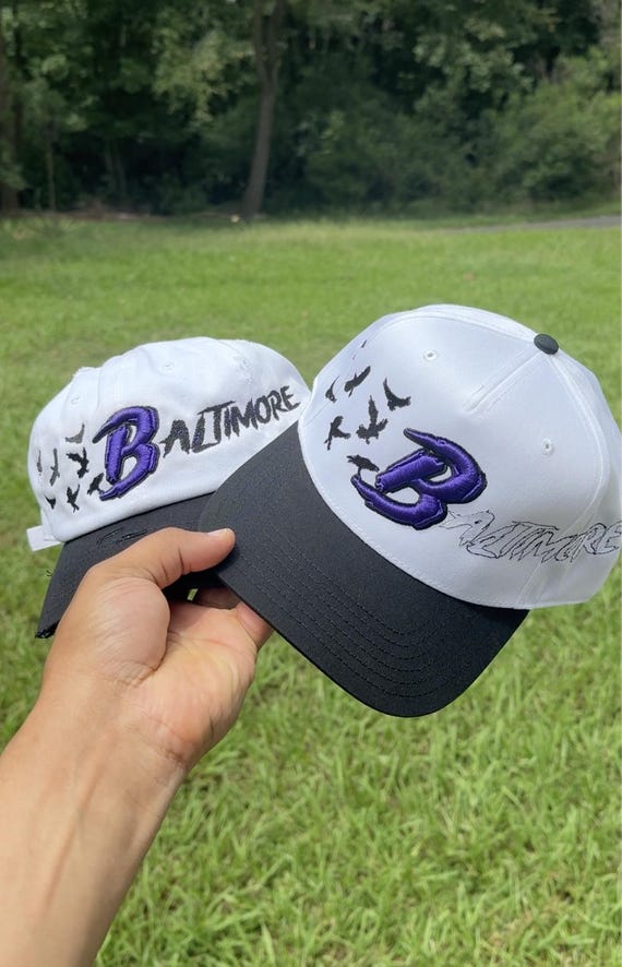 Custom Baltimore Birds of a Feather Hat Two Tone White  display picture 3