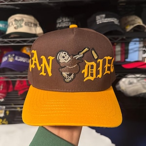 Custom San Diego Skeleton Friar &quot;Who&#39;s Your Padre?&quot; Hat