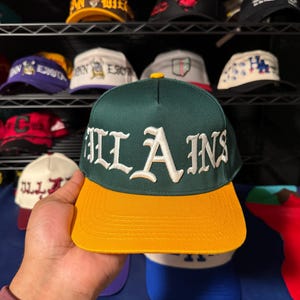 Custom A Villains Hat Green/Gold
