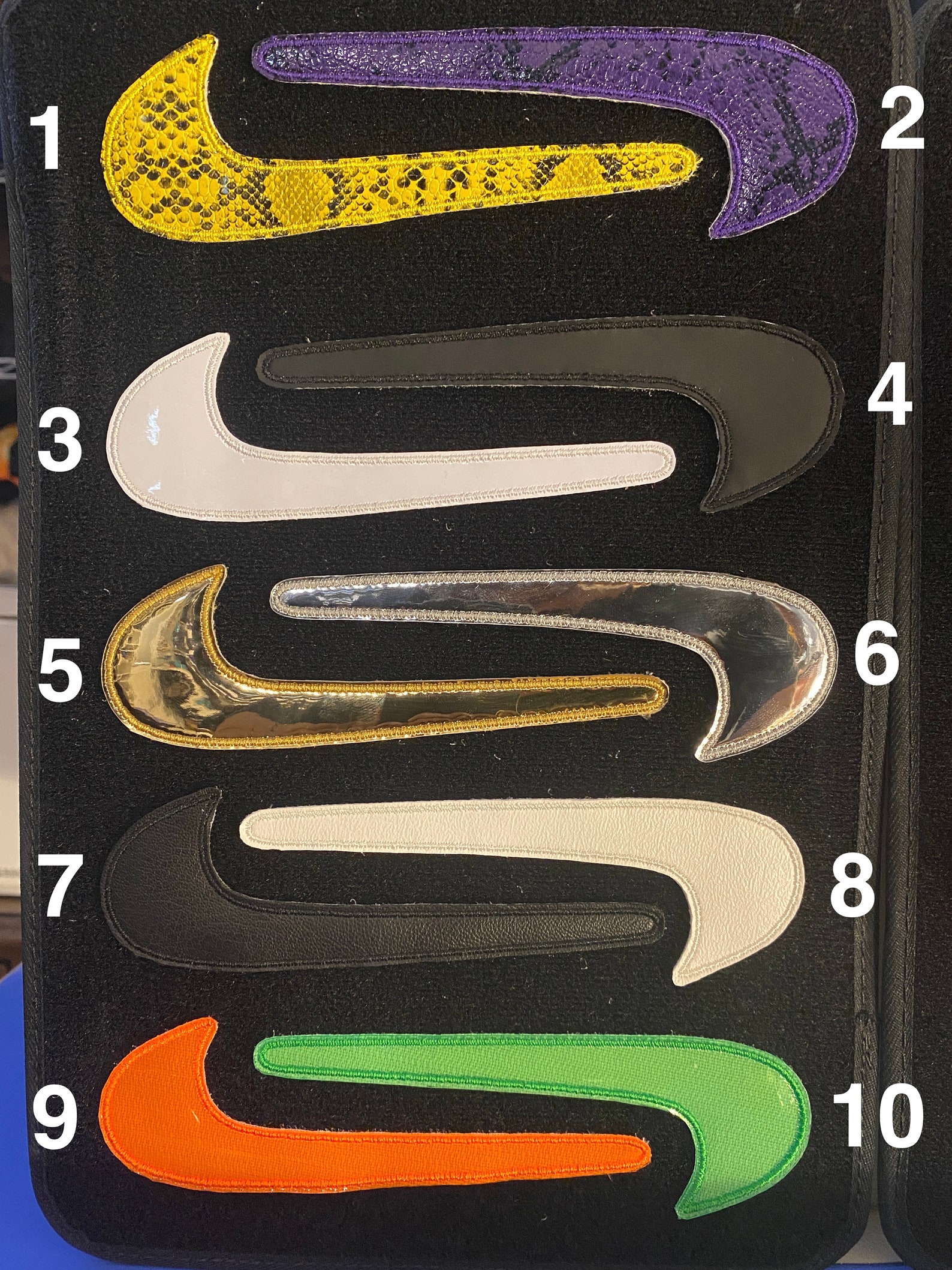 custom velcro nike swoosh
