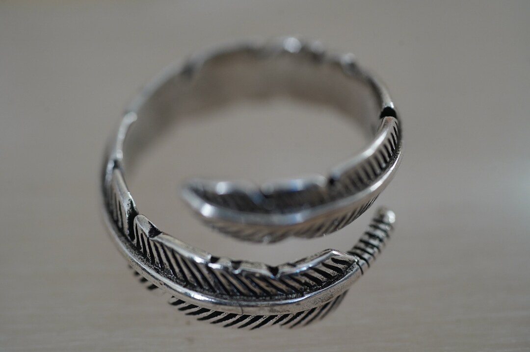 Vintage Leaf Ring Variable Adjustable Boho Ring Silver 925 - Etsy