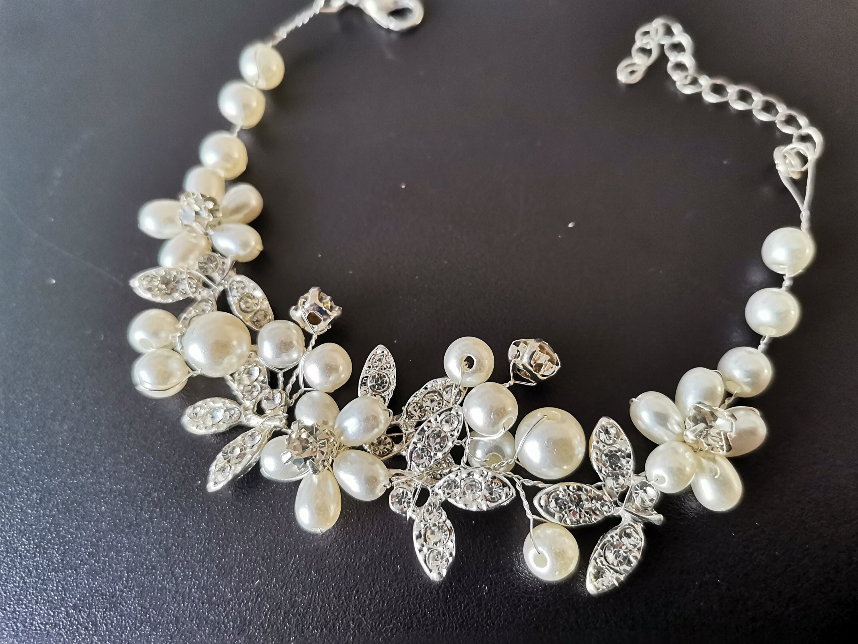 Bride Pearl Bracelet Silver Pearl 