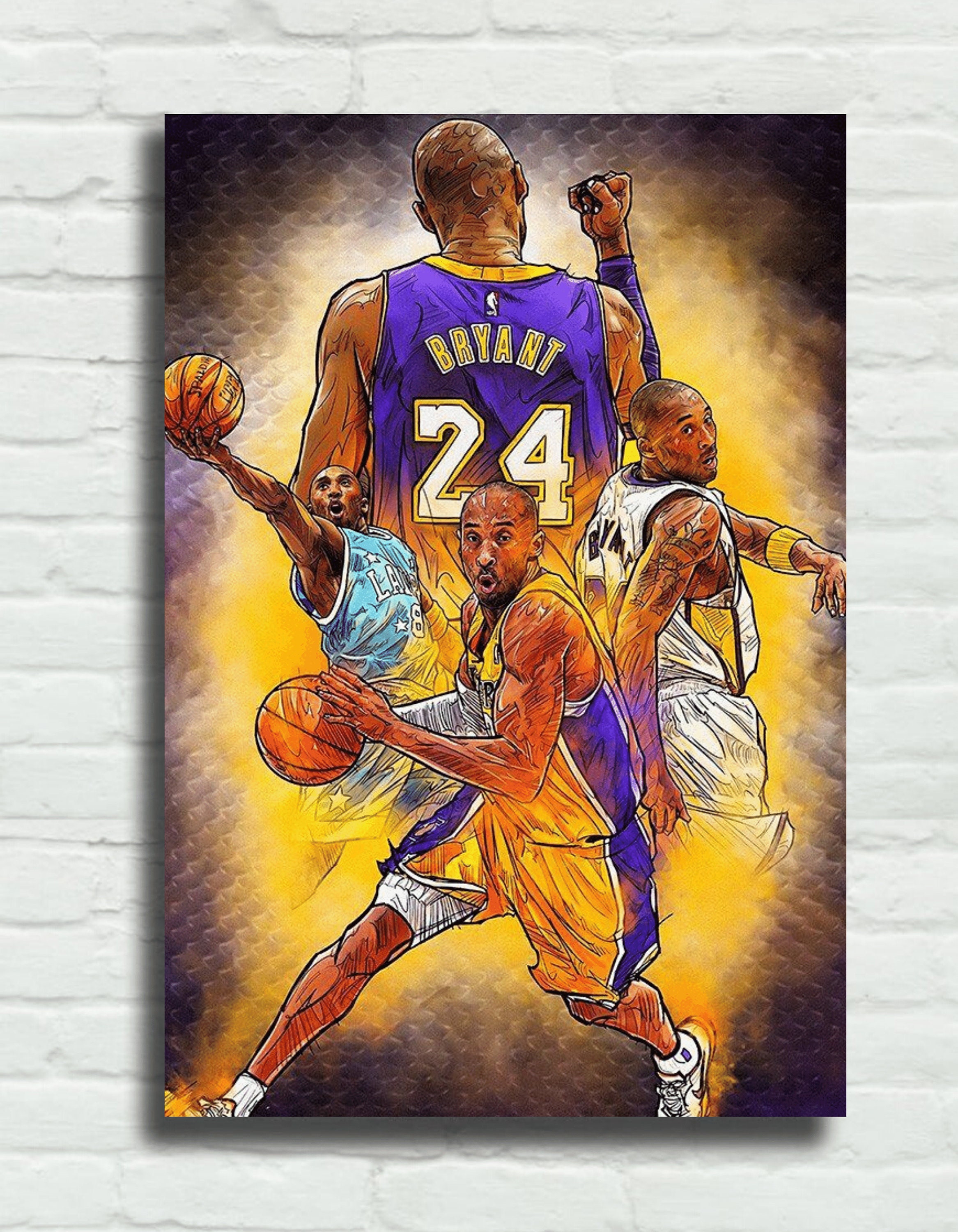 Kobe Bryant canvas Basketball wall art canvas Kobe Bryant Rip 2020