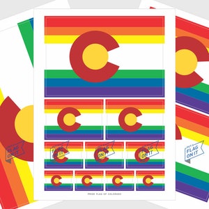 Colorado LGBTQ Pride Flag Stickers