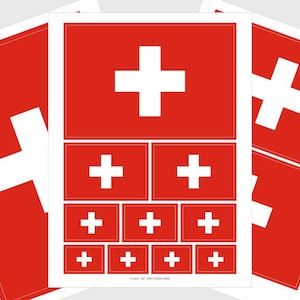 Switzerland Flag Stickers