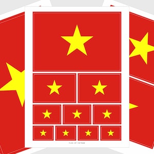Vietnam Flag Stickers