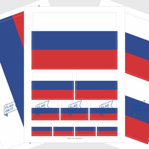 Russia Flag Stickers