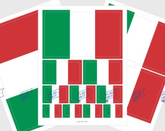 Quattroerre 467 3d Sticker Flag Italy 80 mm x 40 Quattroerre 467 3d Sticker Flag Italy 80 mm x 40