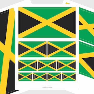 Jamaica Flag Stickers