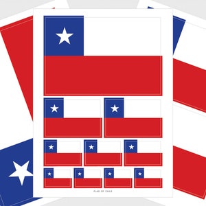 Chile Flag Stickers
