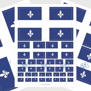 Quebec Flag Stickers