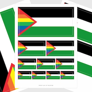 Stickers drapeau Palestine LGBTQ Pride