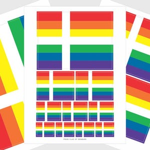Denmark LGBTQ Pride Flag Stickers