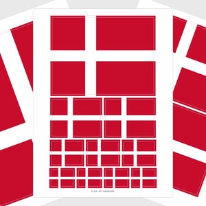 Denmark Flag Stickers