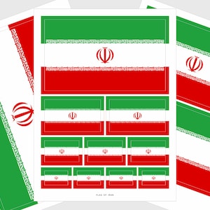 Iran Flag Stickers