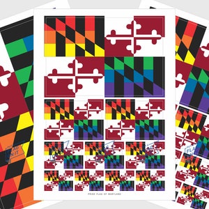 Stickers drapeau Maryland LGBTQ Pride