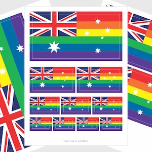 Australia LGBTQ Pride Flag Stickers