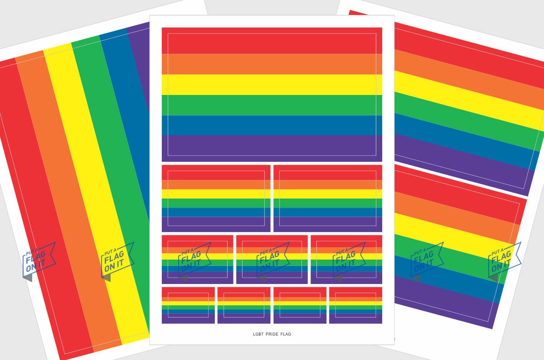 LGBTQ Pride Flag Stickers - Etsy