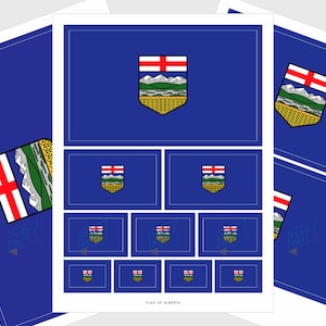 Alberta Provincial Flag Stickers