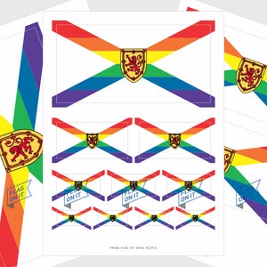 Stickers drapeau de la fierté LGBTQ de la Nouvelle-Écosse