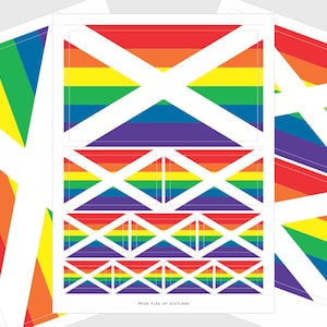 Stickers drapeau Ecosse LGBTQ Pride