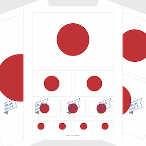 Japan Flag Stickers