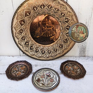 ErzincanBakır Handmade Embroidered Stylish Copper Ashtray - Trendyol