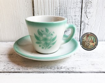 Vintage Jackson China Falls Creek PA Coffee Cup & Saucer, Jackson China Falls Creek, Vintage Coffee Cup, Jackson China