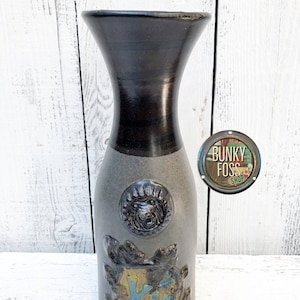 Vintage Pacific Stoneware VIN Wine Carafe,Pacific Stoneware Carafe,Wine Carafe,Stoneware Carafe, Pottery Carafe, Wine, Made In Oregon,1970&#39;s