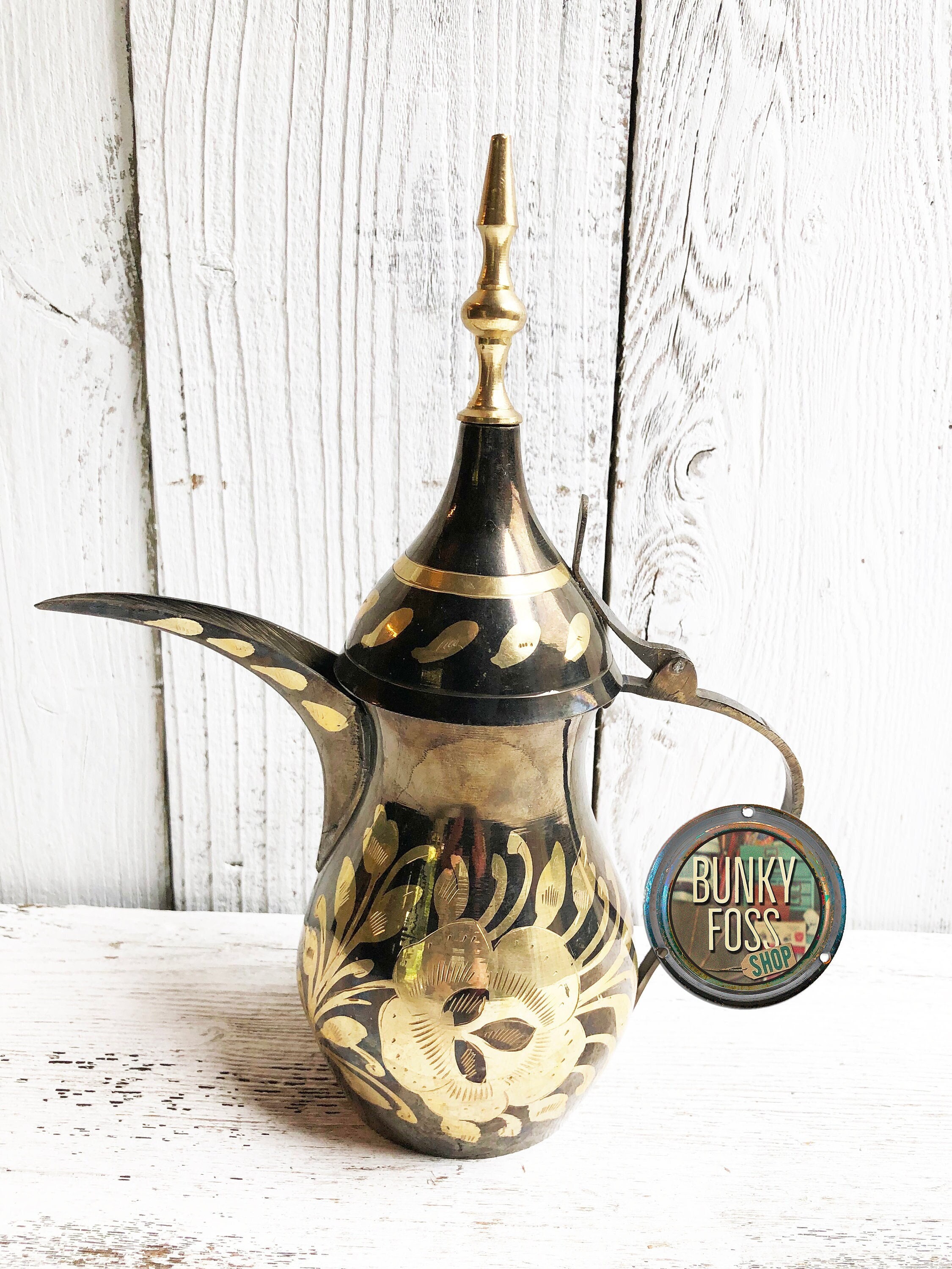 Dallah, Arabic Coffee Pot, 925 Silver, Antique, Ornament, Gift -  Israel