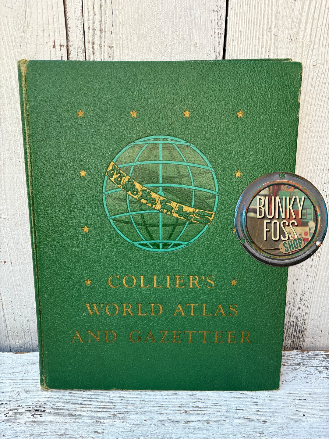 Vintage 1947 "collier's World Atlas and Gazetteer" Book, P F Collier
