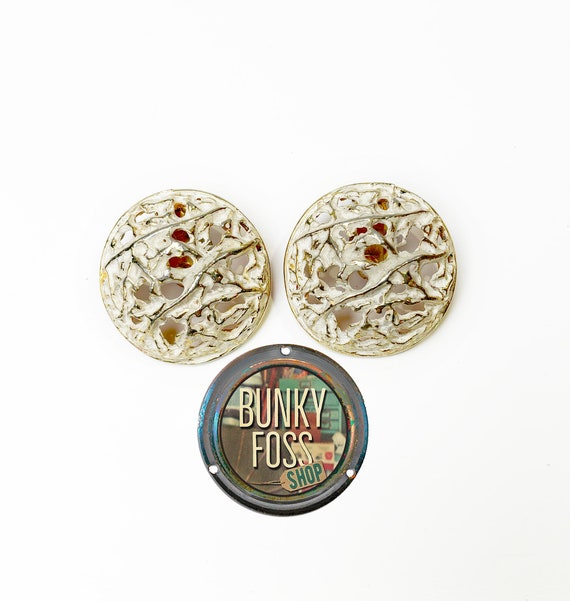 Vintage Frederick Mosell Dome Clip Earrings,Mosell