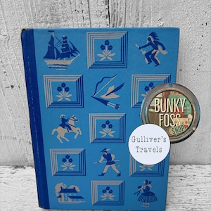 Vintage Gulliver&#39;s Travels&#39; First Edition Book by Jonathan Swift, Gulliver&#39;s Travels Book, Hardcover, First Edition,1940&#39;s,Vintage Book,Book