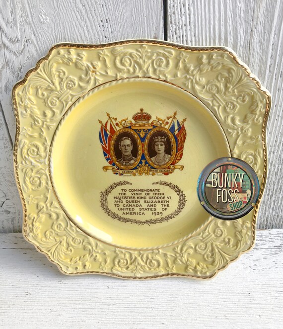 Vintage Royal Winton Grimwades King George VI & Queen - Etsy