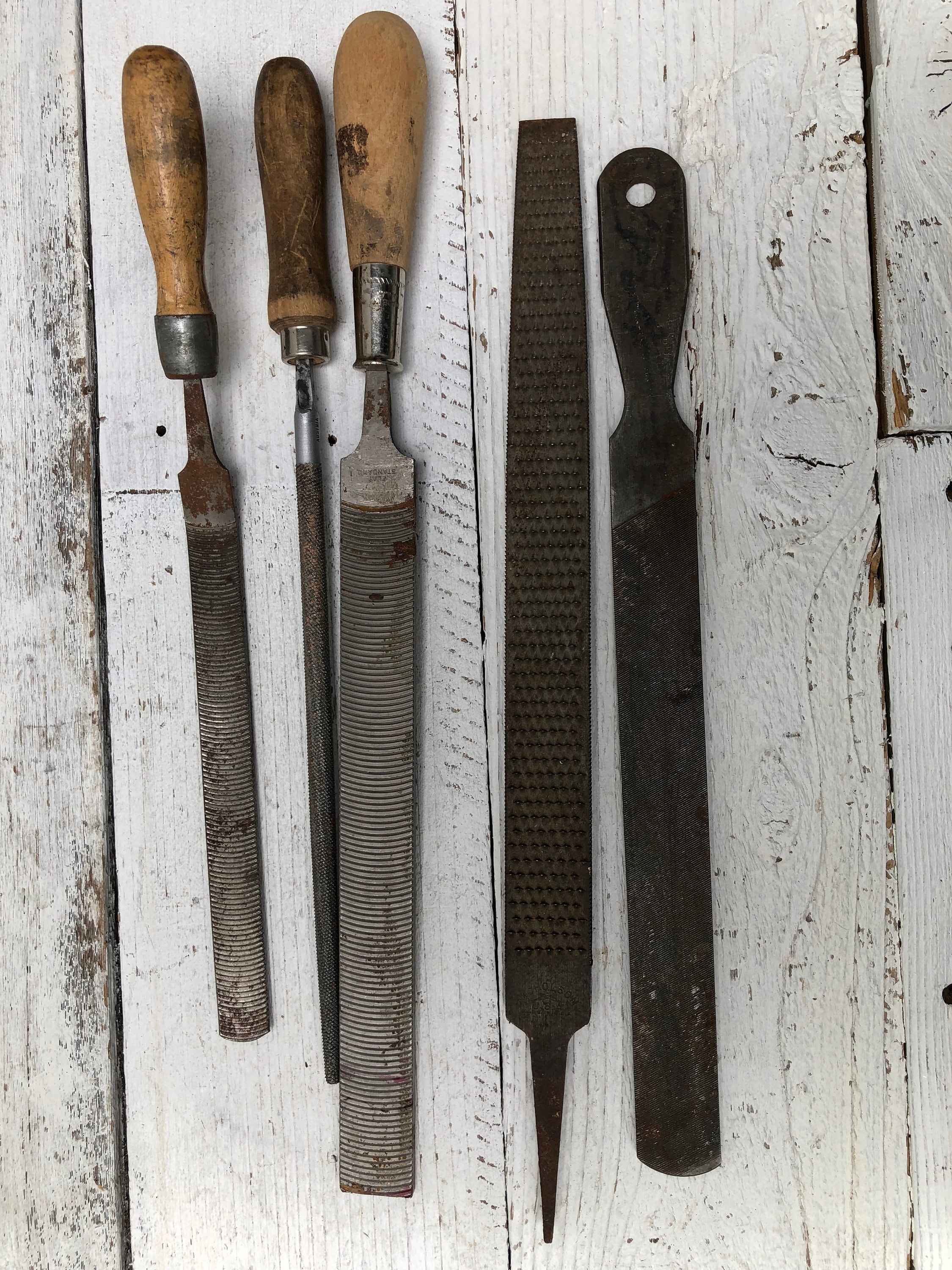 Vintage Wood Handled Rasps/files Mixed Lot, Oberg Rasp, Austria File ...