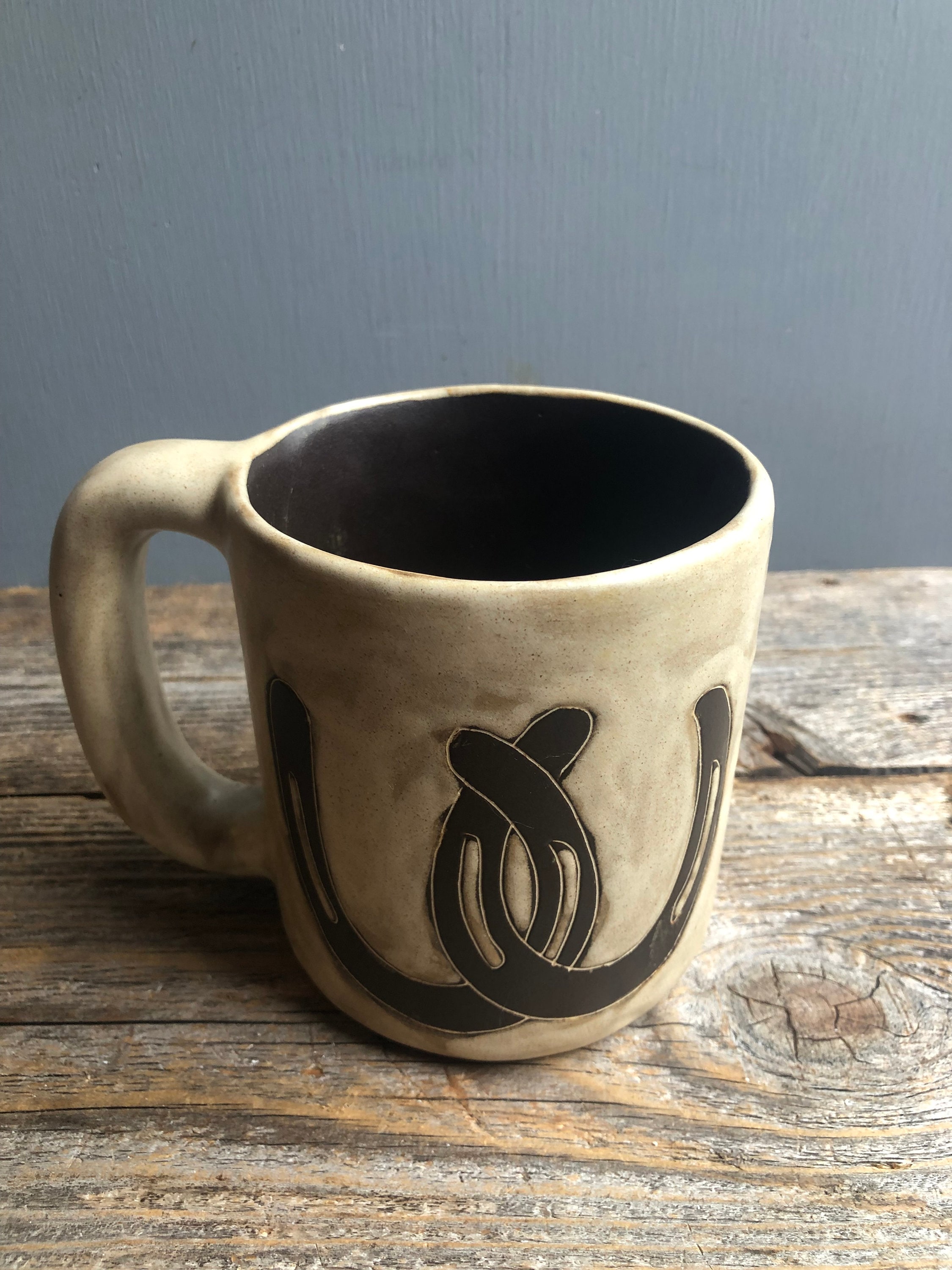 Vintage Mara Stoneware Mugs Mexican Stoneware Mara Mexico Etsy